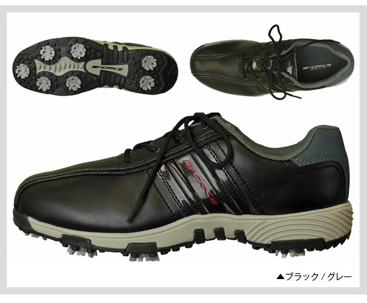 ワークスゴルフ アクアテック 防水ソフトスパイク ゴルフシューズ「WORKS GOLF Aquatech WSGS-2001」